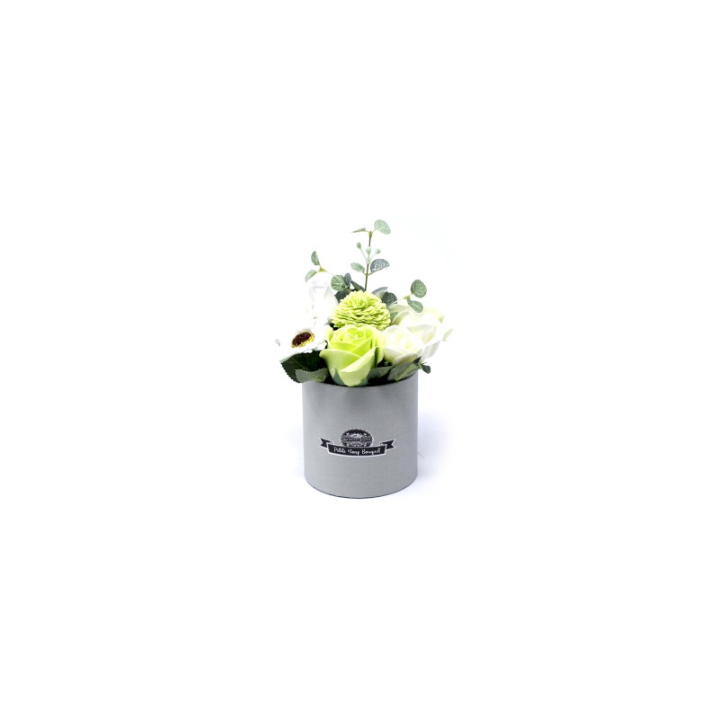 Bouquet de fleurs de savon - Vert Pastel
