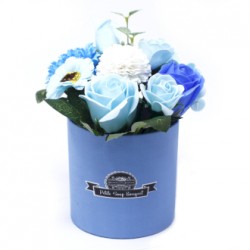 Bouquet de fleurs de savon - Bleu
